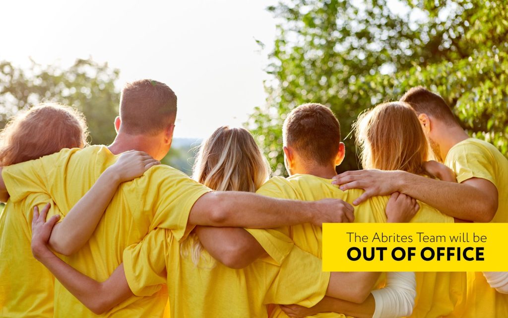 THE ABRITES TEAM WILL BE OUT OF THE OFFICE ON 17 JUNE, 2022