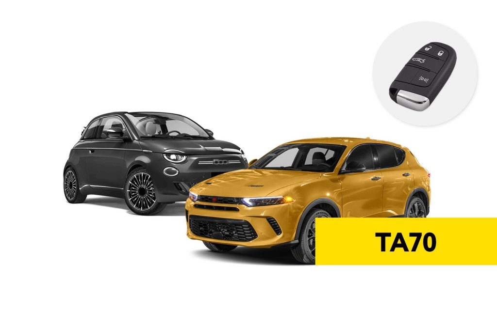 TA70 – KEY FOR FCA VEHICLES (ATMEL-TYPE) – THE NEW KEY BY ABRITES