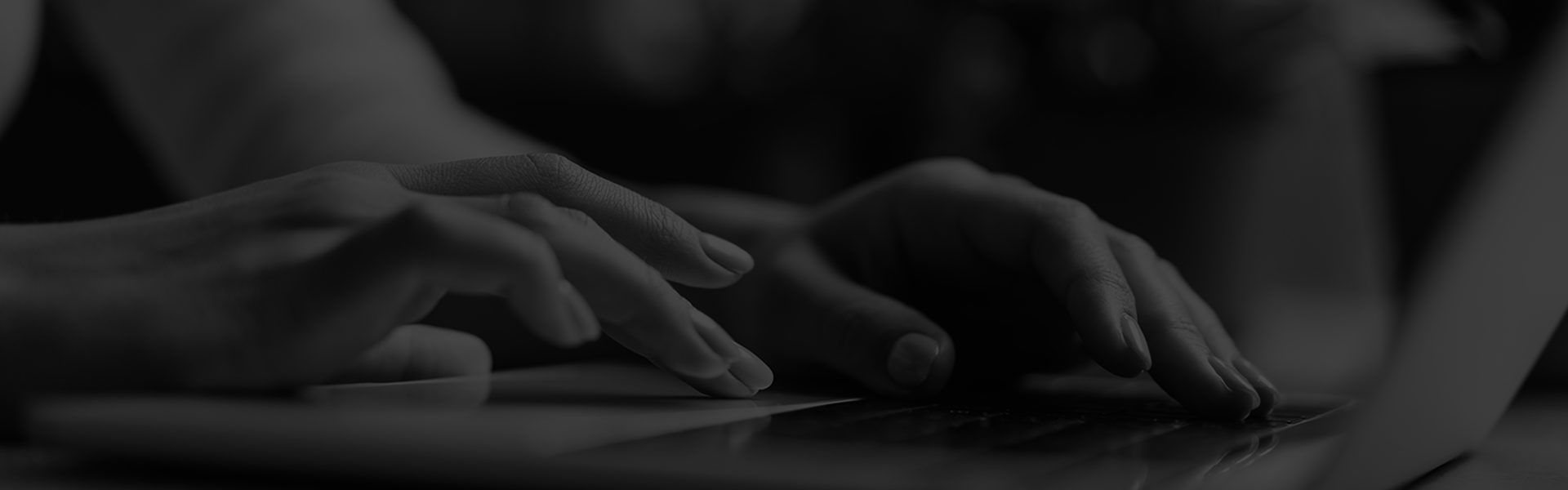 Hand in PC keyboard