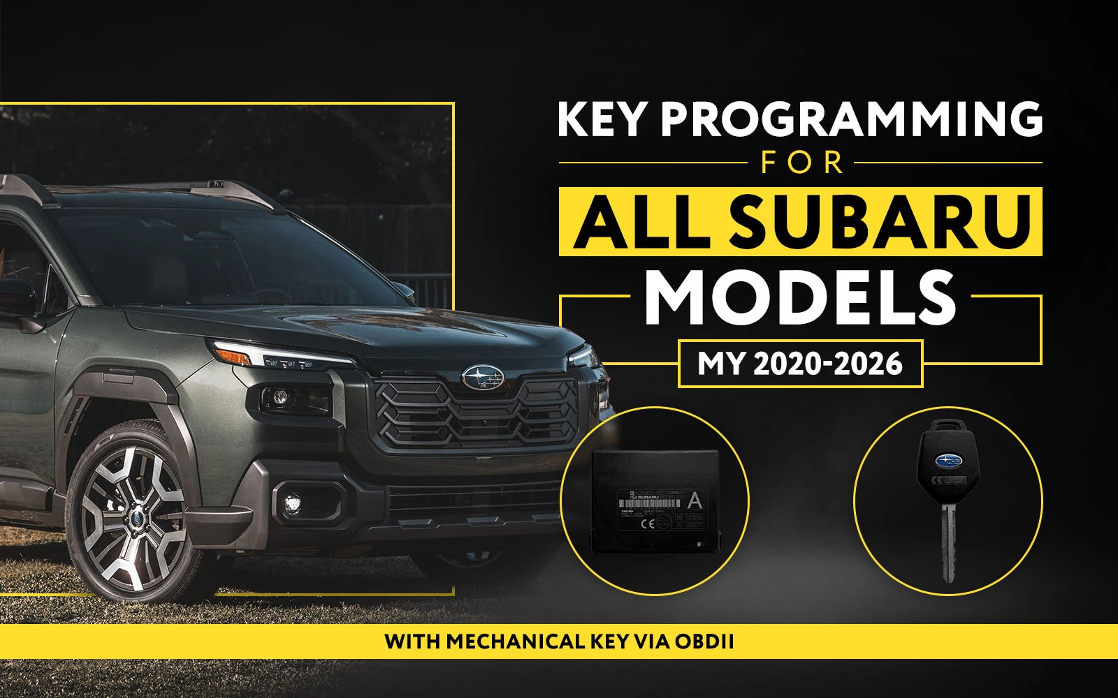 SB005 Subaru Mechanical Key Programming via OBD